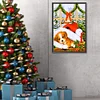(40*60cm)Christmas Dog - Full Round Drill Diamond Painting
