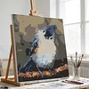 Framed Bird On The Branche-Paint by Numbers Acrylic Painting 20*20CM