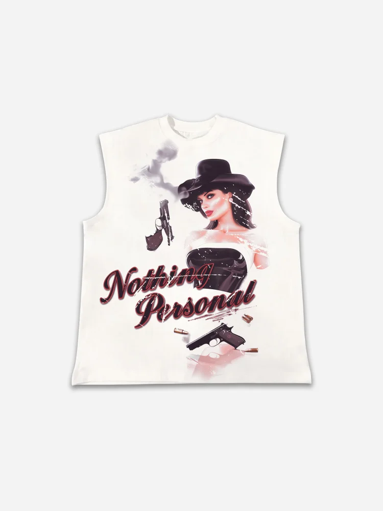 Nothing Personal Sexy Killer Graphic Tank Top