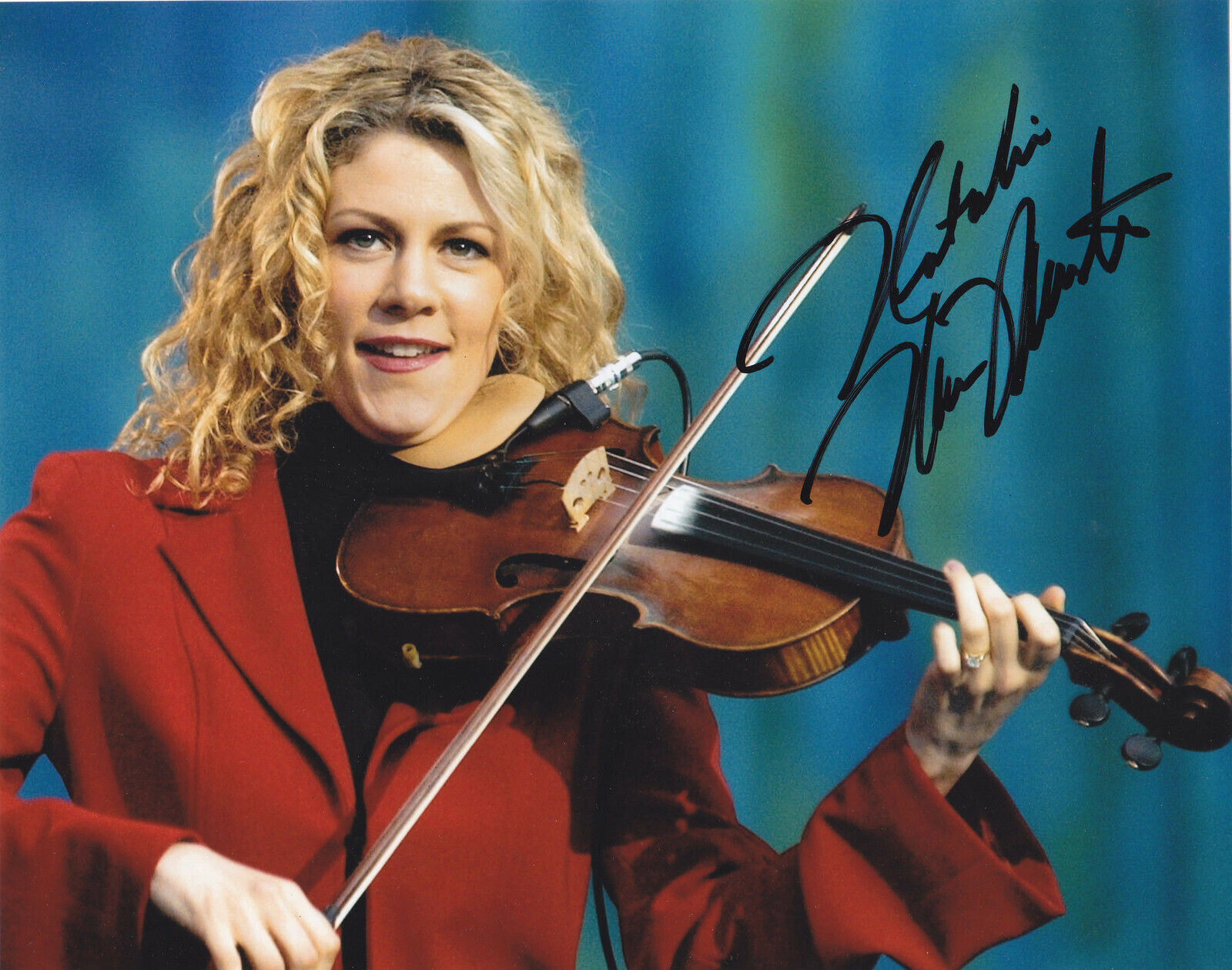 NATALIE MACMASTER SIGNED AUTOGRAPH FIDDLER 8X10 Photo Poster painting PROOF #3