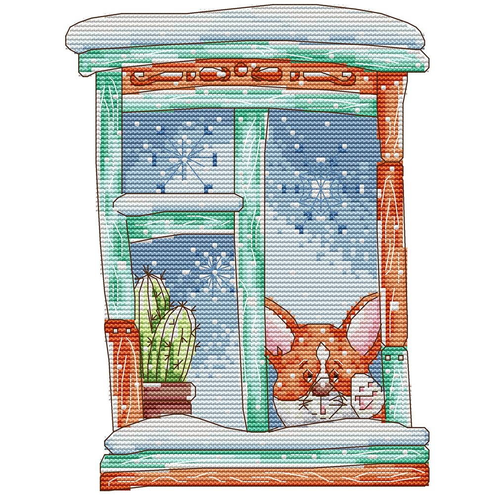 Month Animal - 14CT Joy Sunday Stamped Cross Stitch