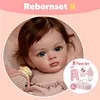 20" Reborn Baby Dolls Realistic Soft Weighted Body Soft Touch Cloth Body Reborn Cute Toddler Baby Girl Matti - RBBI-Myrebornbabydoll&reg; Myrebornbabydoll&reg;