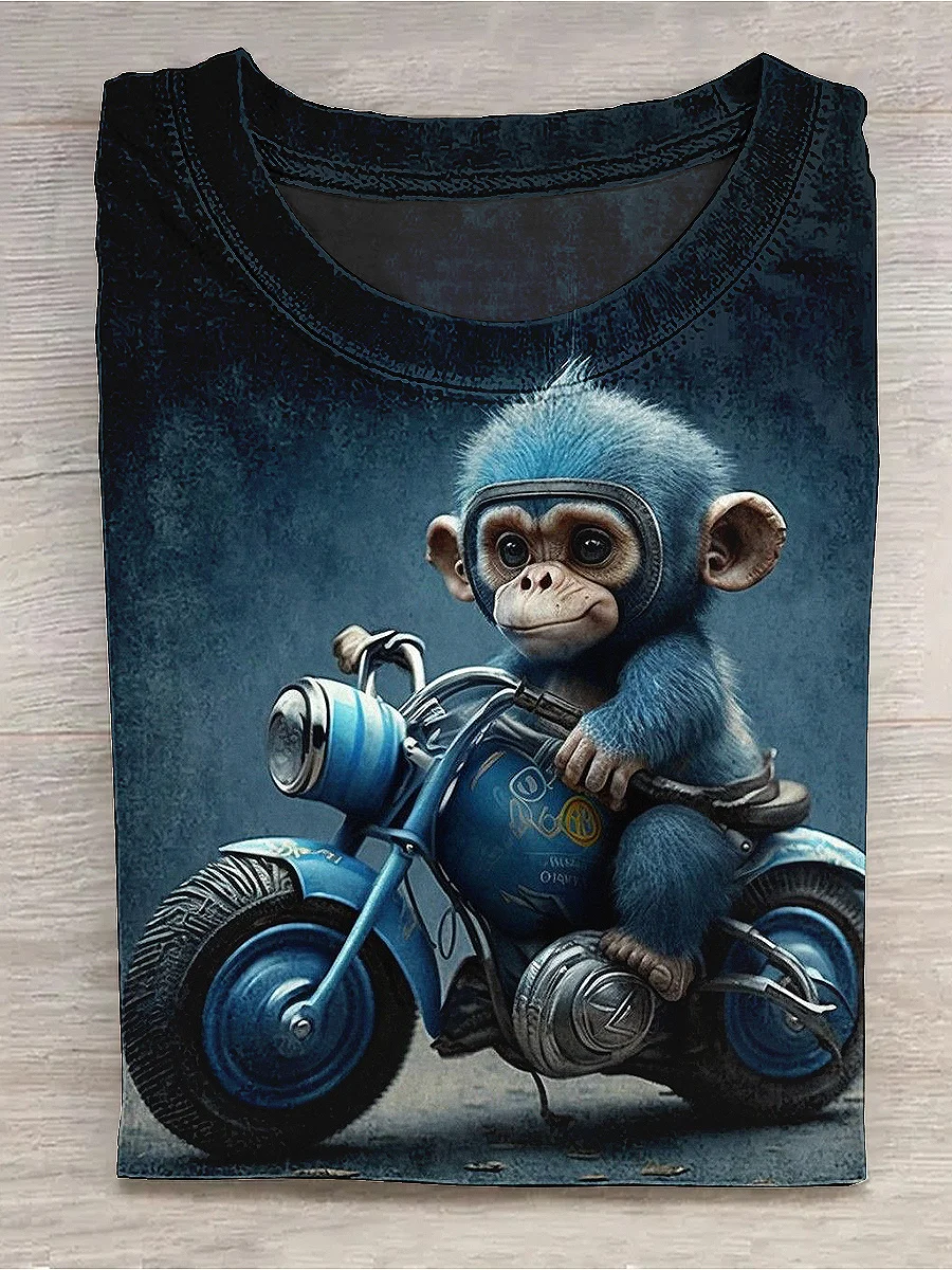 A Gorilla Riding A Motorcycle T-shirt Eagerlys