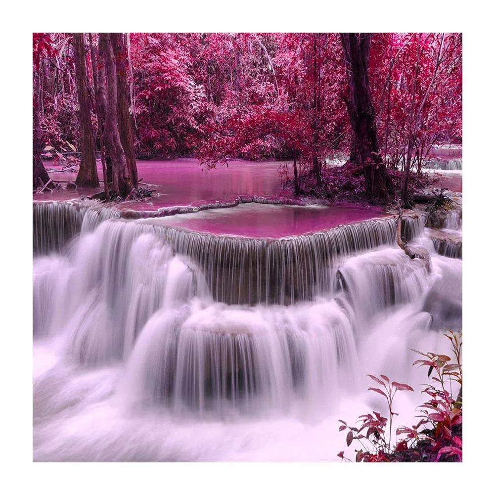 Full Round Diamond Painting Waterfall (30*30cm)