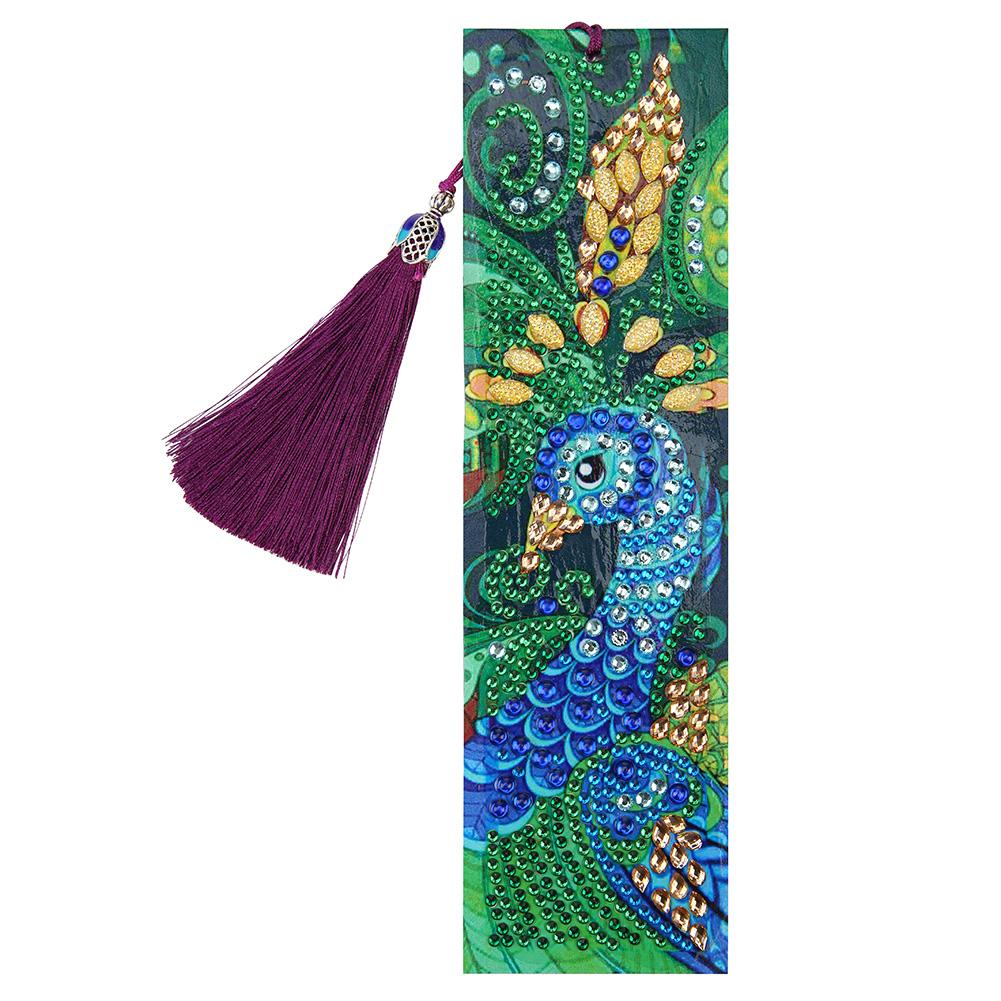 

Peafowl-DIY Creative Diamond Tassel Bookmark, 501 Original