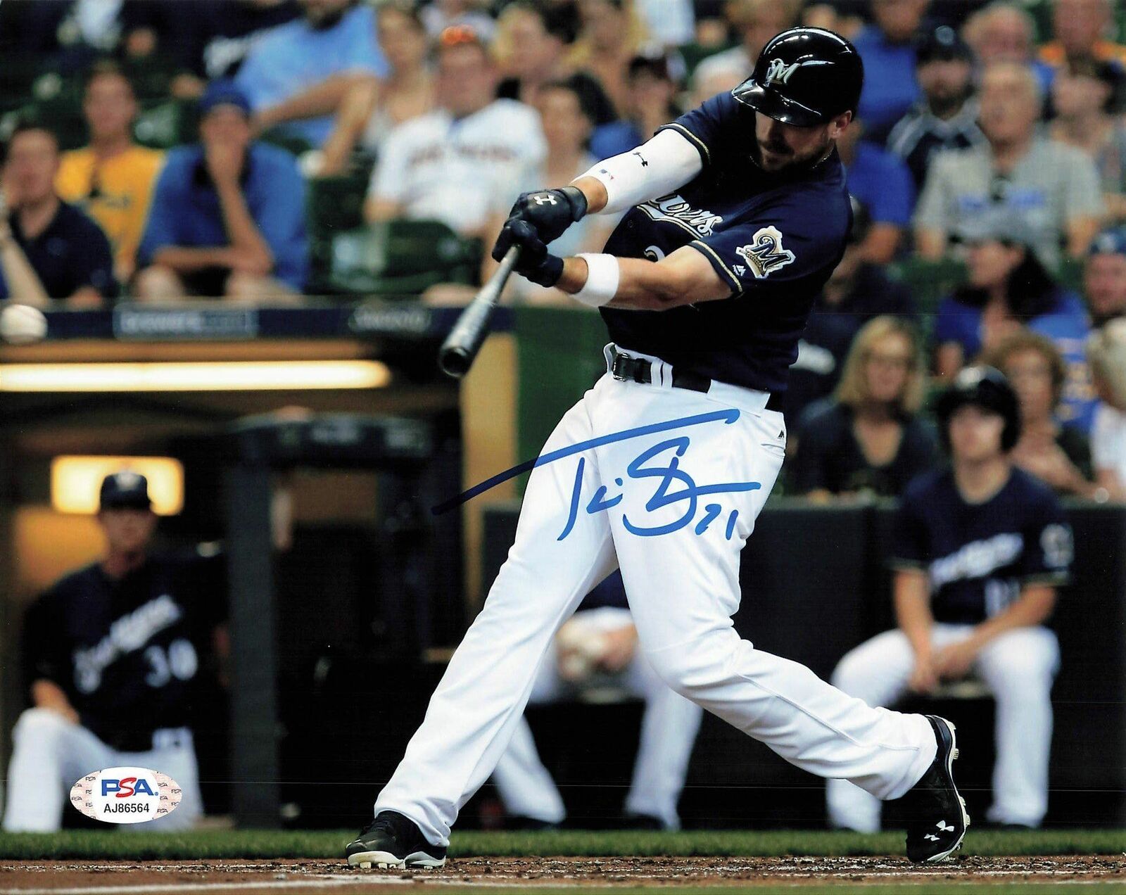 Travis Shaw signed 8x10 Photo Poster painting PSA/DNA Milwaukee Brewers Autographed