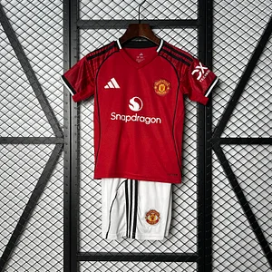 2025/2026 Manchester United Home Football Shirt 1:1 Thai Quality Kids Size