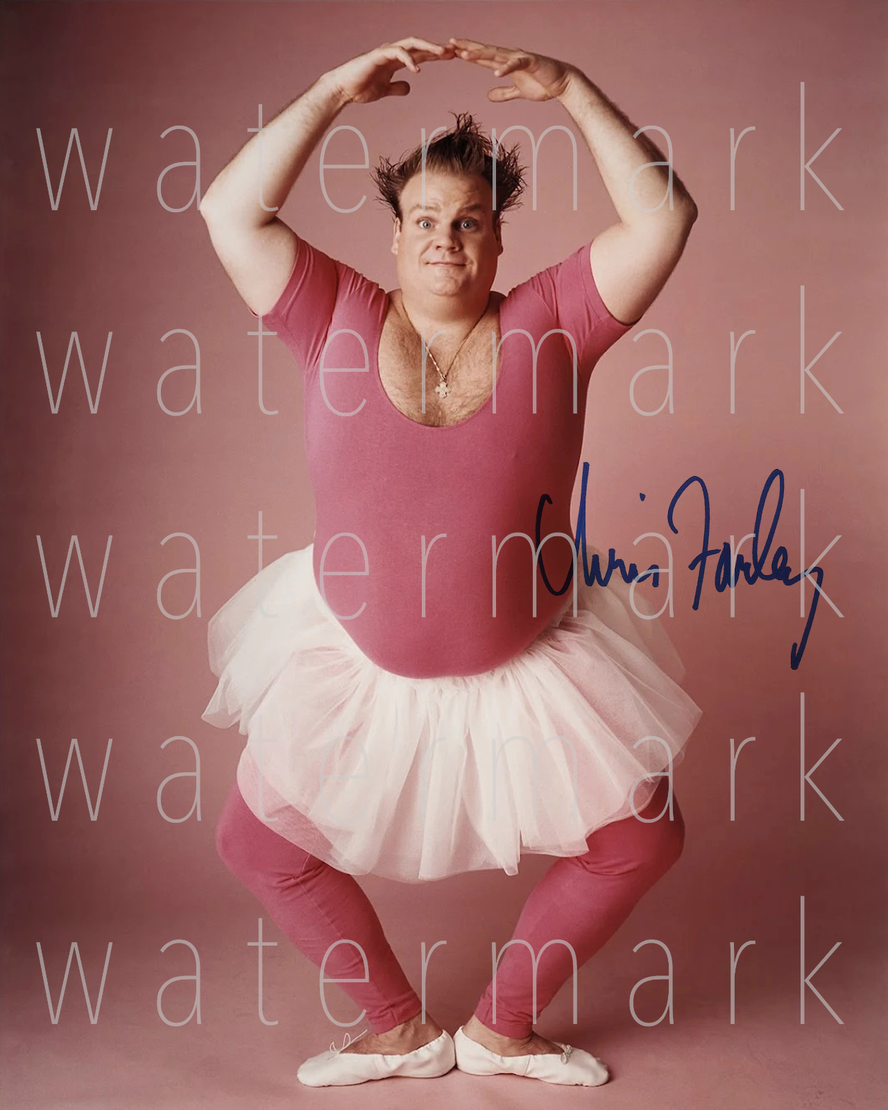 Chris Farley SNL Ballet signed 8X10 print Photo Poster painting poster autograph picture RP