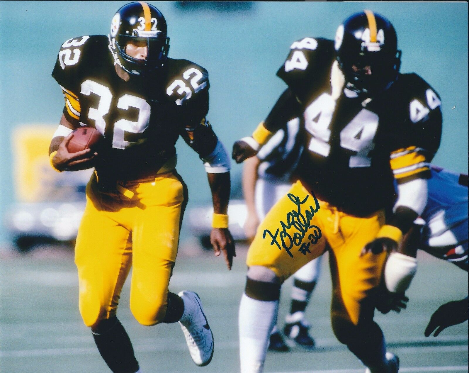 Signed 8x10 FRANK POLLARD Pittsburgh Steelers Autographed Photo Poster painting w/COA