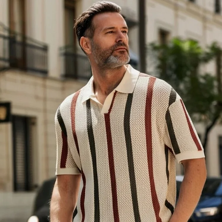 Polo knit shirt summer