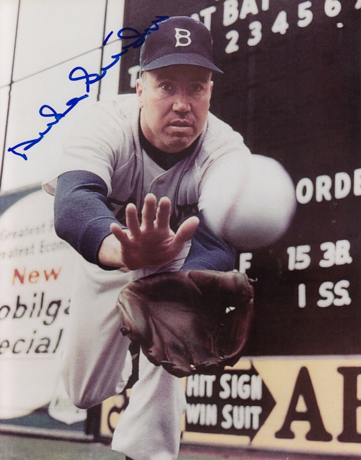 Duke Snider #5 8x10 Signed w/ COA Brooklyn Dodgers 031019