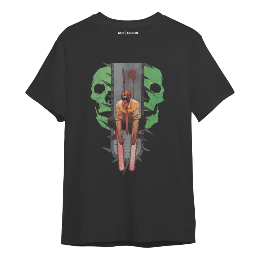 CHAINSAW SKULL TEE