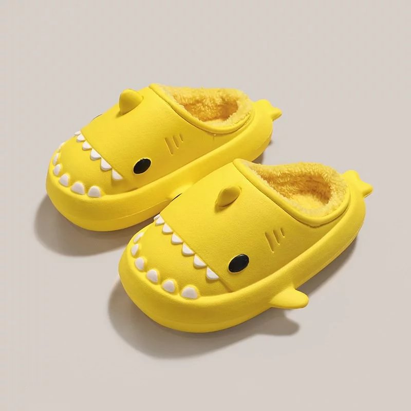 Letclo™ New Cartoon Shark Family Cotton Slippers letclo Letclo