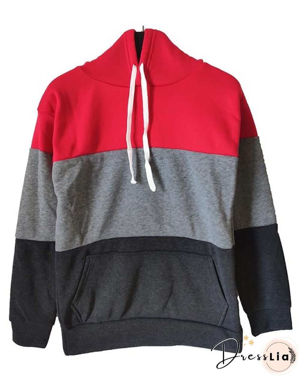 Color Block Long Sleeves Hoodie