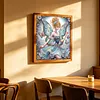 Blue Butterfly Pearl Fairy Special Shaped 5D DIY Partial Drill Diamond Painting Kits for Adults Beginners Home Decor Diamonds Dots Gem Art Kits Diamond Dots Paintings 11.81 X11.81inch