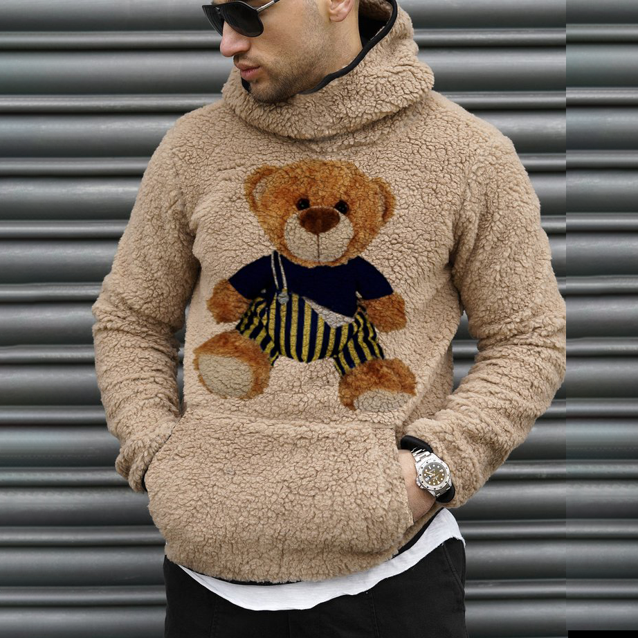Bear Lamb Wool Sweatshirt-barclient