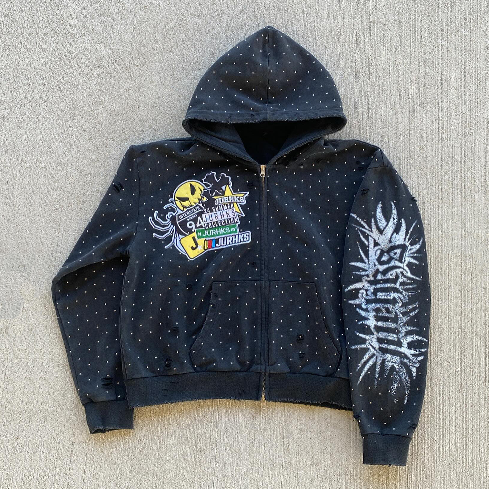 Cross Sky Star Casual Zipper Hoodie