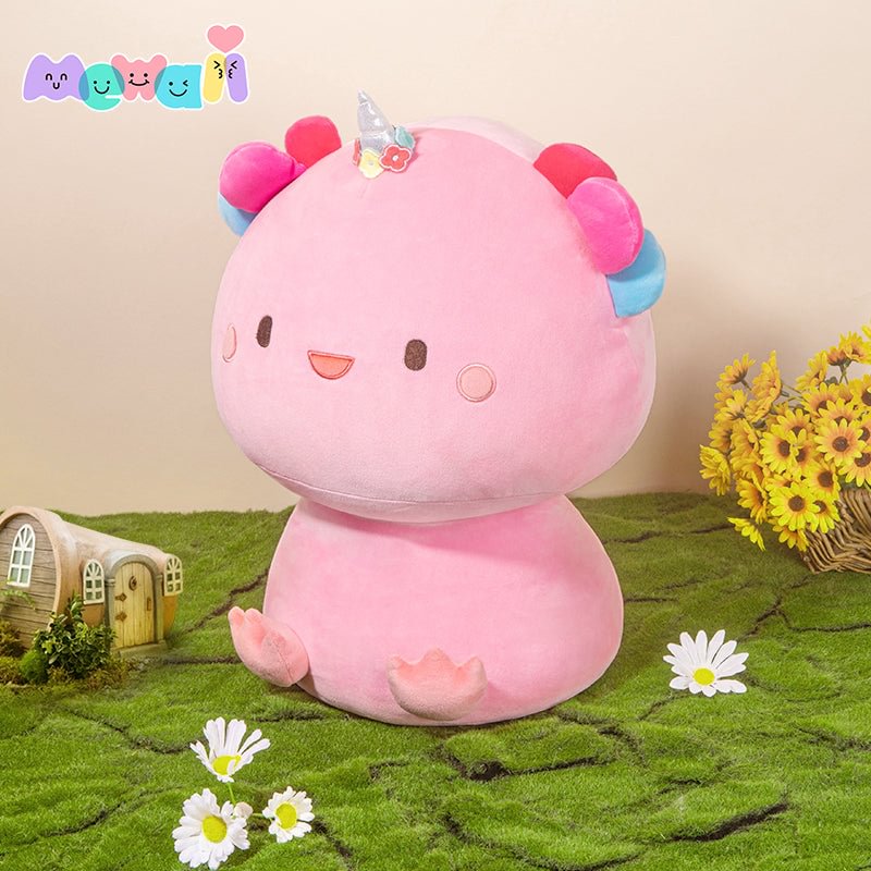 Mewaii Mushroom Family Stuffed Animal Kawaii Plush Pillow Squish Toy