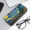 PU Handmade Sunglasses Storage Box Art Crafts for Glasses Storage (Starry Night)
