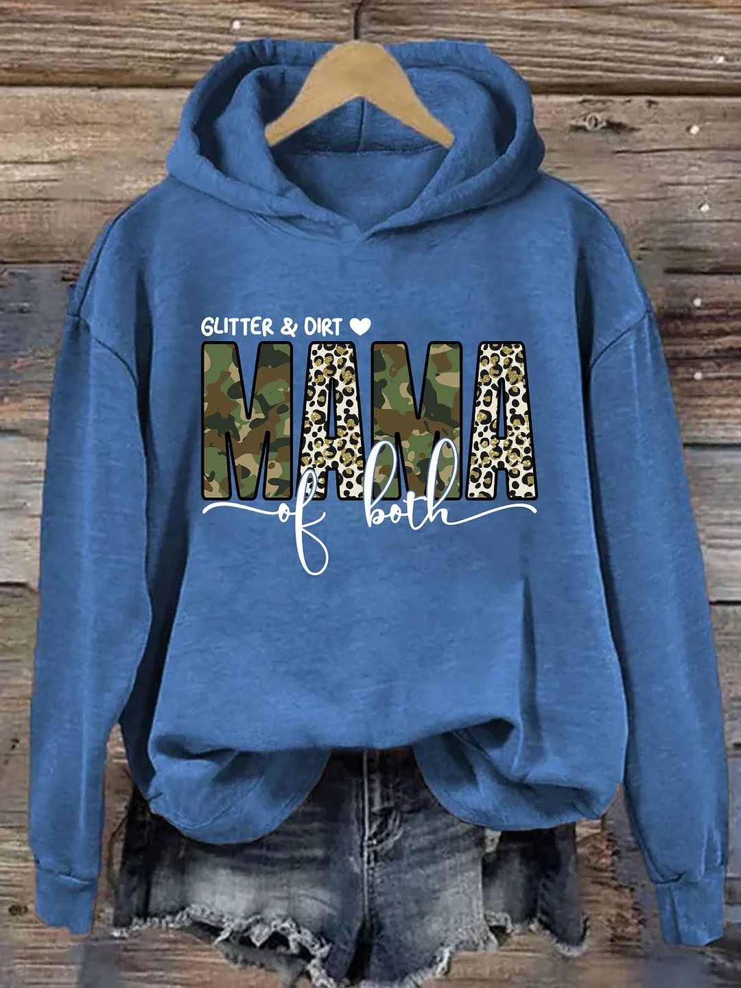 Glitter And Dirt Mama Of Both Hoodie