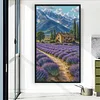 Lavender Fields In Alps-14CT Stamped Cross Stitch 65*110cm/25.59*43.31in(Big Size)