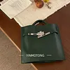 Soft cowhide handbag/crossbody bag, Birkin Kelly vintage tote bag