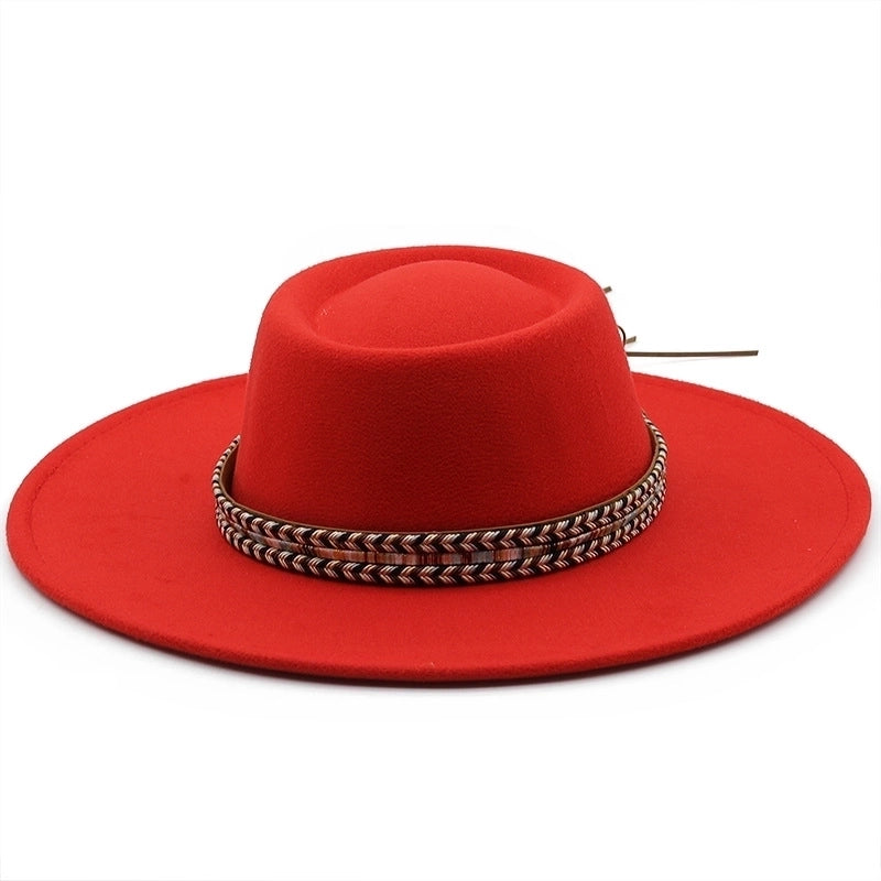 Fashion Ethnic Autumn And Winter Men’s And Women’s Couple Broad-brimmed Hat
