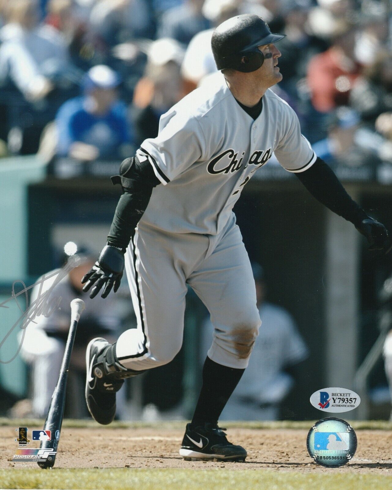 JIM THOME Signed Chicago WHITE SOX 8x10 Photo Poster painting with Beckett COA