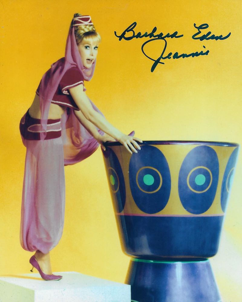 Barbara Eden I Dream of Jeannie 8x10 Photo Poster painting #82 signed at The Hollywood Show