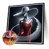 (40*40cm)Lady - Full Round Drill Diamond Painting