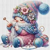 Gnome Knitting A Sweater-11CT Stamped Cross Stitch 45*45cm/17.72*17.72in