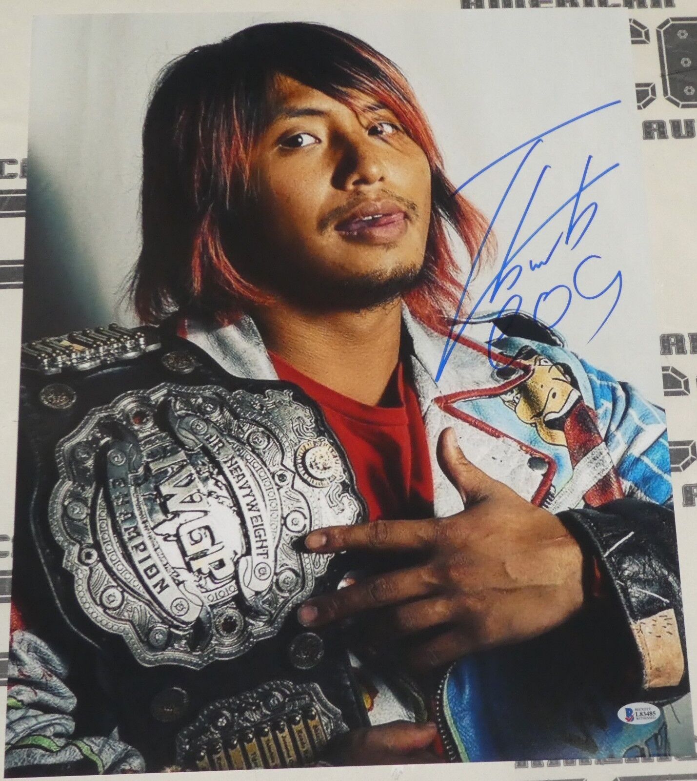 Hiromu Takahashi Signed 16x20 Photo Poster painting BAS Beckett COA New Japan Pro Wrestling LIJ