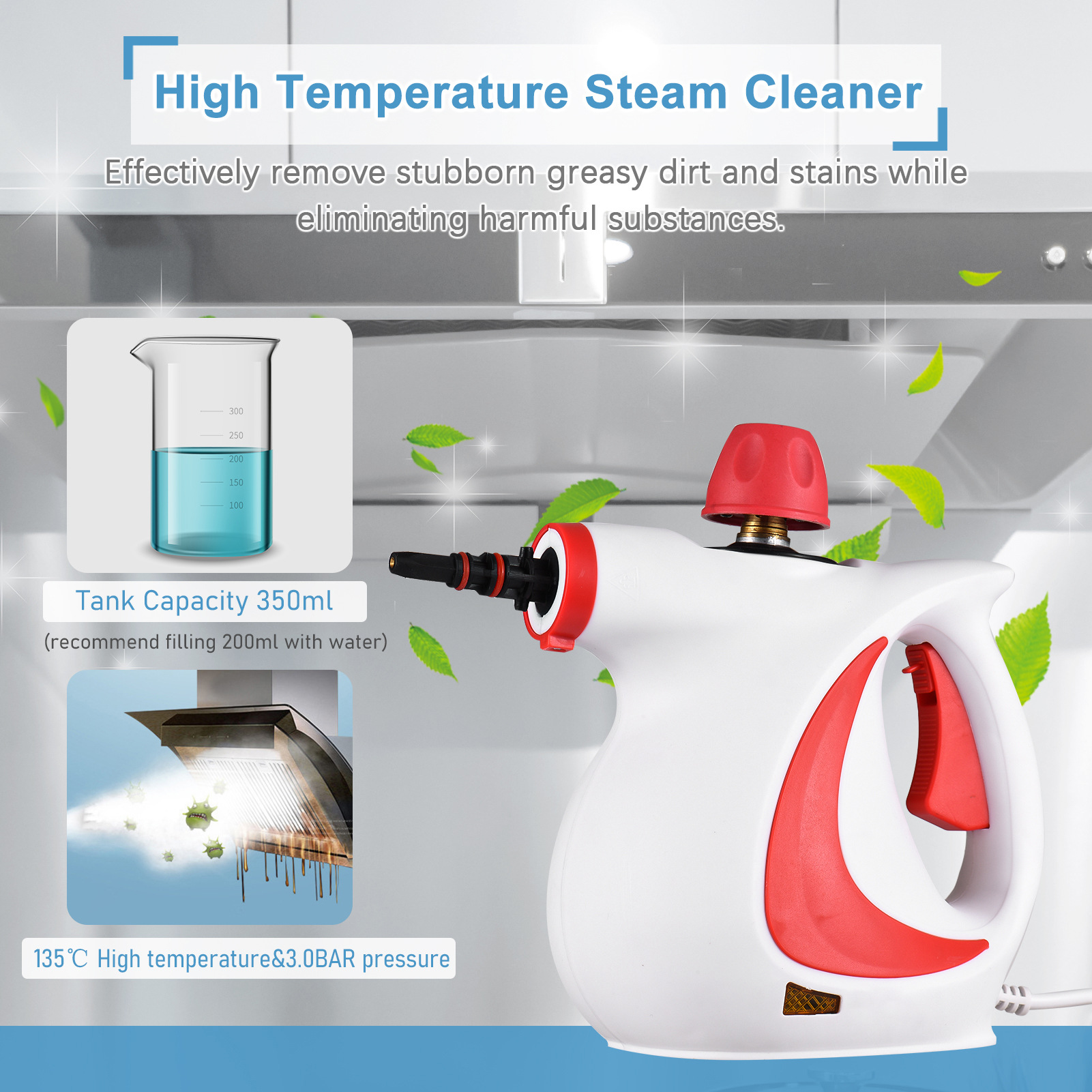 Steam Cleaner Ultimate Cleaning Companion With High Temp & Pressure