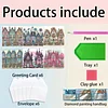 6pcs Haus DIY Diamant Kunst Grußkarten Dankeskarten und Feiertagssegen