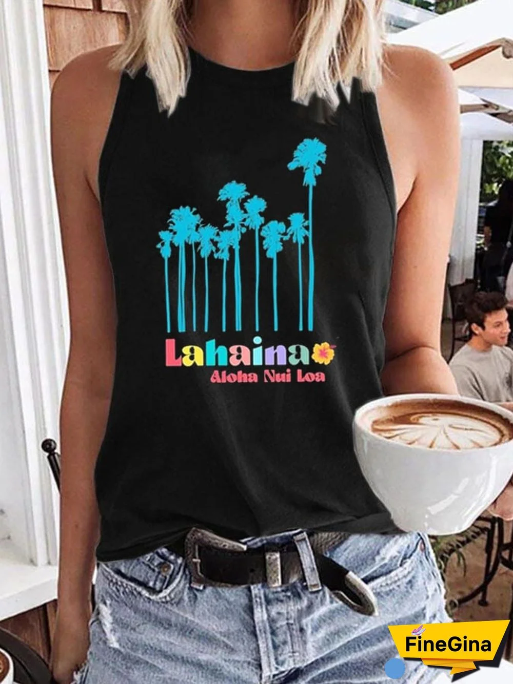 Women's Lahaina Hawaii Maui Support Tank Top