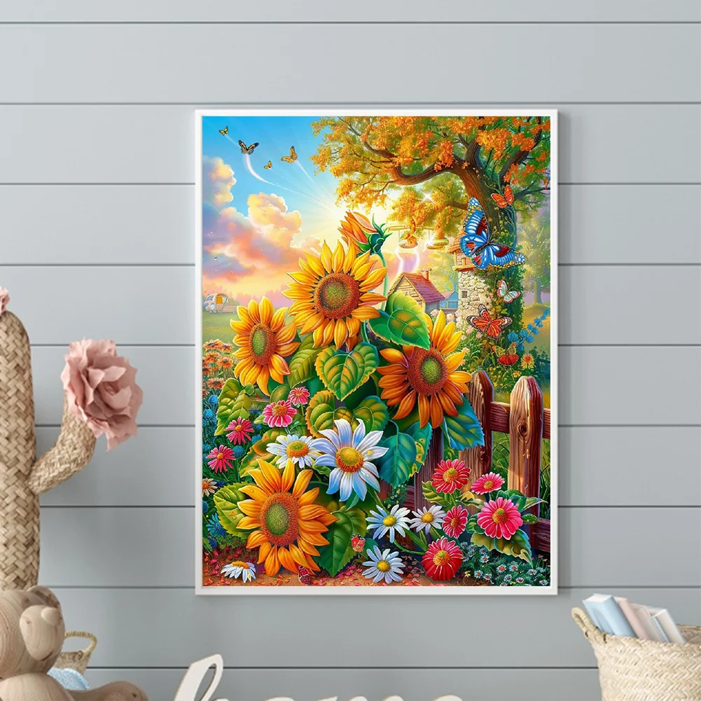 Diamond Painting - Full Round Drill - Sunflower(Canvas|30*40cm)