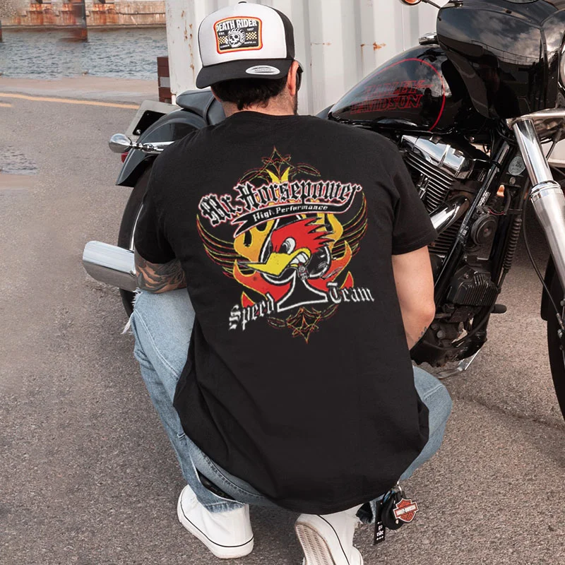 MR. HORSEPOWER SPEED TEAM Print Men's T-shirt
