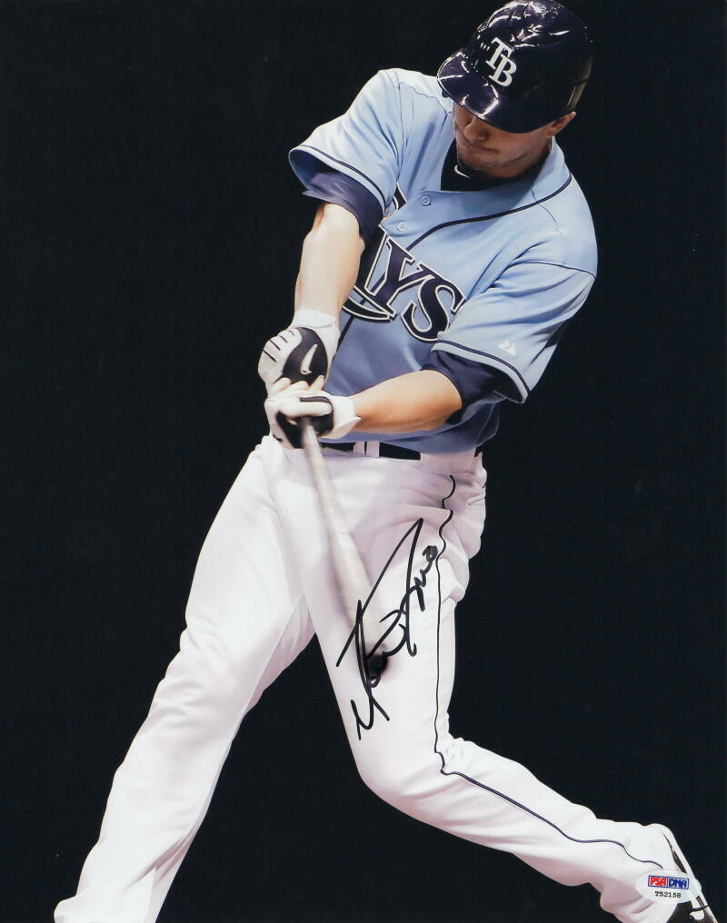 MATT JOYCE SIGNED AUTOGRAPH 11X14 Photo Poster painting - TAMPA BAY RAYS ALL-STAR, MARLINS, PSA