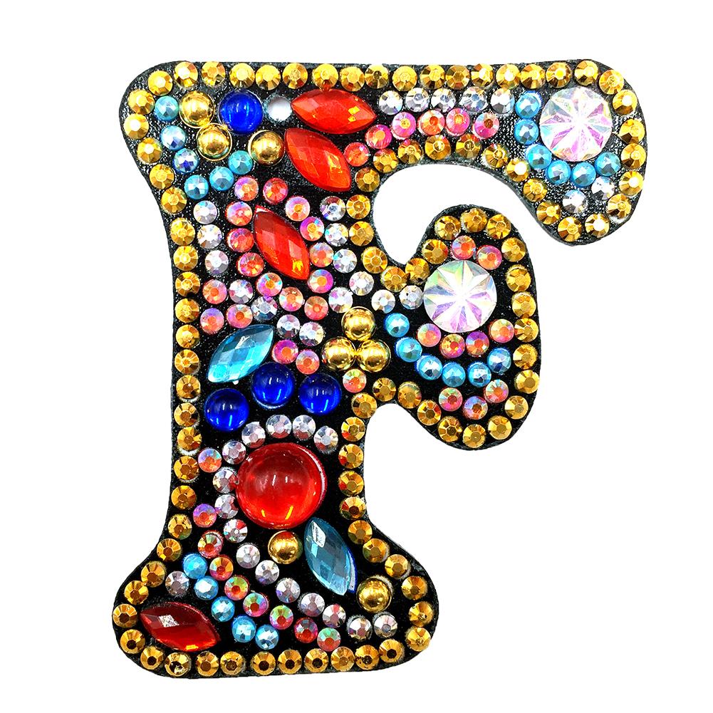 

Letter-F-DIY Creative Diamond Keychain, 501 Original