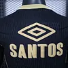 2025/2026 Player Version Santos Home New Ads Black Football Shirt 1:1 Thai Quality