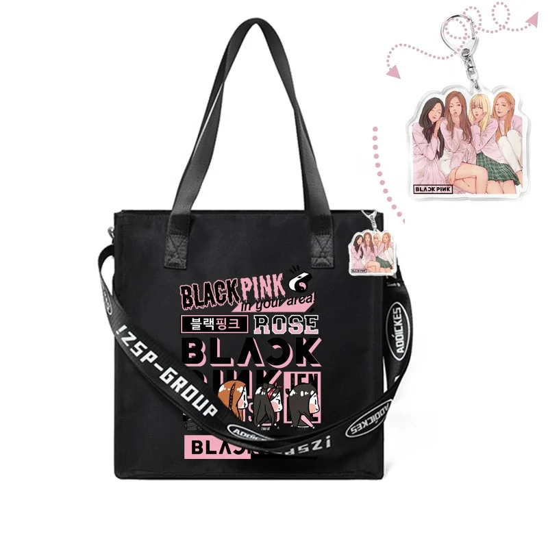 Blackpink black canvas bag