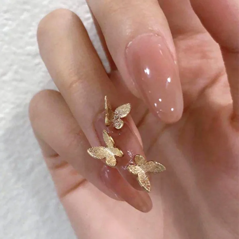 24pcs Rhinestone Design Fake Nails Shiny Bridal Women Lady party nail DIy Decorations Press On nail Tips False Nail Patch-Nail Inspo