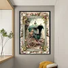 (Big Size) Flowers And Carriage - 11CT Counted Cross Stitch 40*60cm/15.75*23.62in