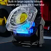 COB LED Outdoor Work Light USB Rechargeable Flashlight for Car Repair (Black)