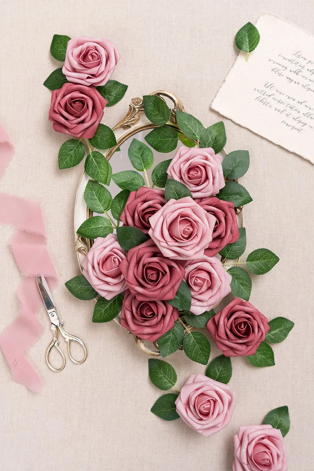 3" Foam Rose with Stem - 56 Colors