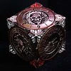7 in 1 Six-Sided Rotating Metal Dice DND Dragon Dungeon RPG Cthulhu Role-Playing