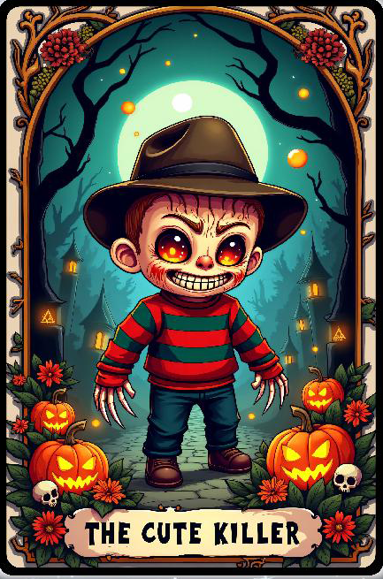 Halloween Horror Movie Tarot - Full Round/Square/AB Drill Diamond Painting-(40*60CM)