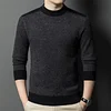 Thickened warm half turtleneck men's casual sweater