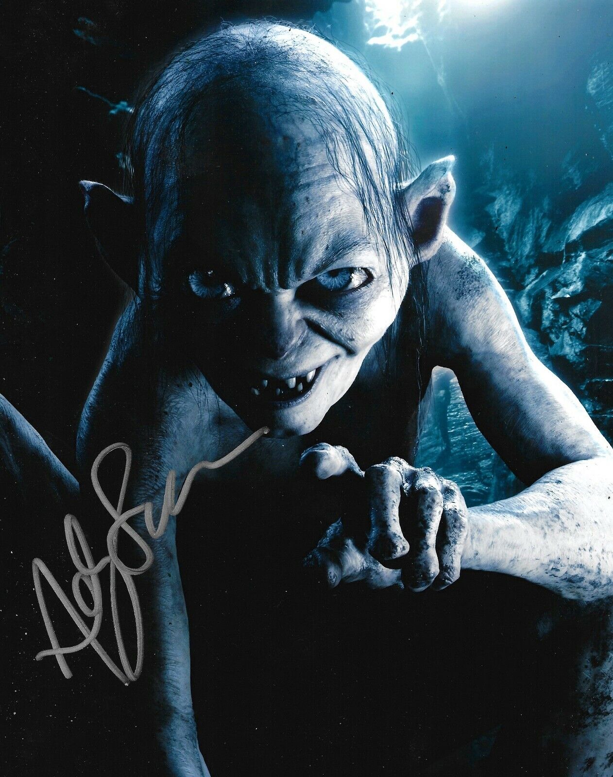 Andy Serkis Signed The Lord Of The Rings 10x8 Photo Poster painting AFTAL