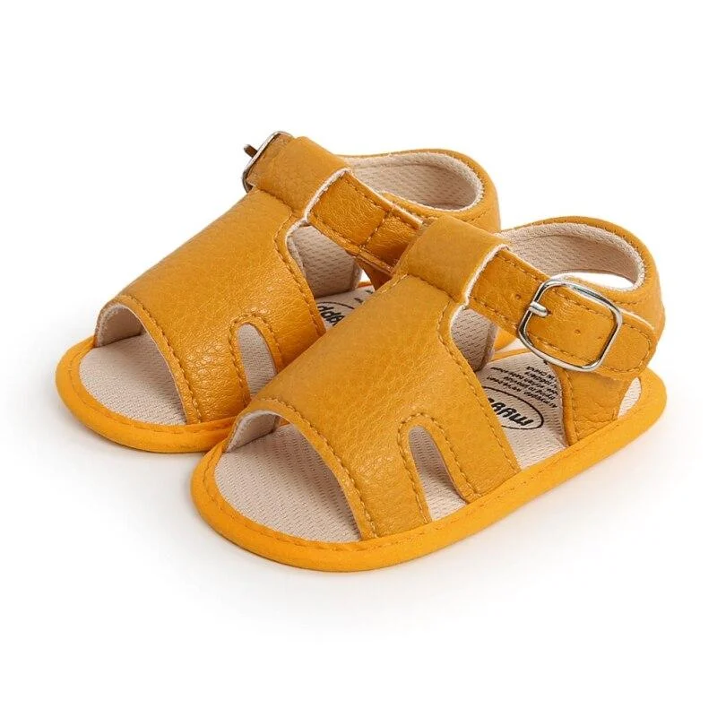 New Canvas PU Baby Non-Slip Sandals Child Summer Boys Fashion Sandals Sneakers Infant Shoes 0-18 Month Baby Shoes